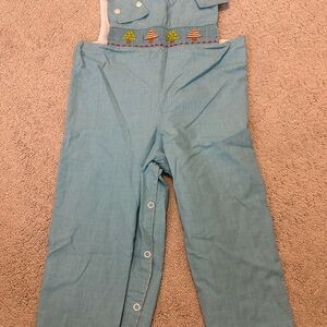 Blue Children's Jumper with Embroidery